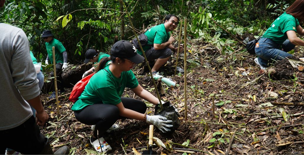Eton employee participates in the tree planting initiative